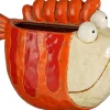 Mica Decorations muur bloempot Paco vis oranje 21 x 8 x 18,5 cm
