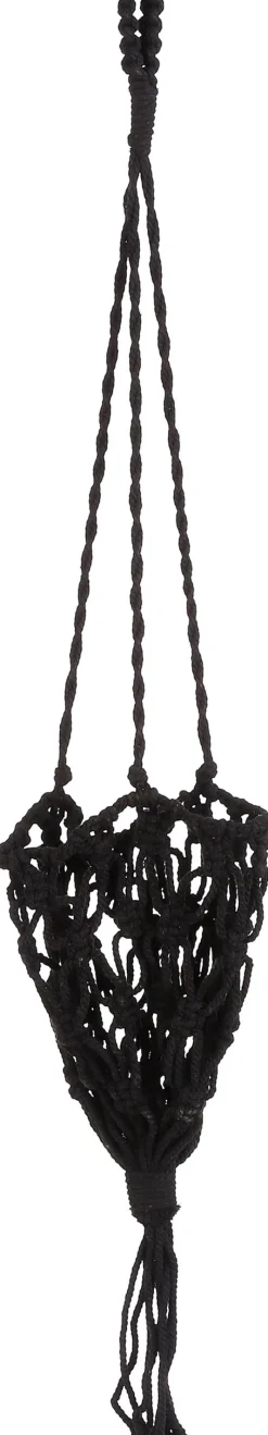 Mica Decorations plantenhanger zwart D 14 H 70 cm