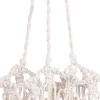 Mica Decorations plantenhanger wit D 17 H 75 cm