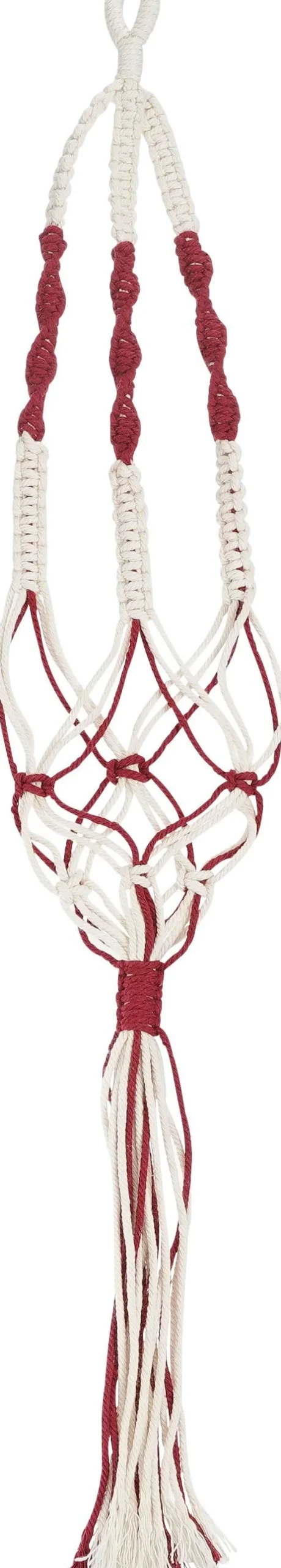 Mica Decorations plantenhanger rood 84 x 4 x 1,5 cm