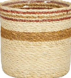 Mica Decorations plantenmand Jameson geel D 16 H 16 cm