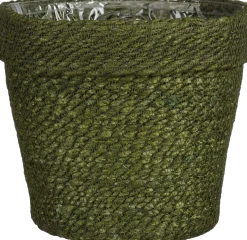 Mica Decorations plantenmand Raja groen D 24 H 22,5 cm