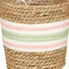 Mica Decorations plantenmand Rachel lichtgroen / naturel D 14 H 14 cm