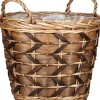 Mica Decorations plantenmand Lorens bruin D 45 H 39 cm
