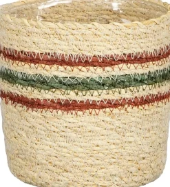 Mica Decorations plantenmand Jameson paars D 12 H 12 cm