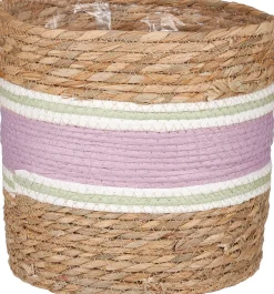Mica Decorations plantenmand Rachel paars D 23 H 23 cm