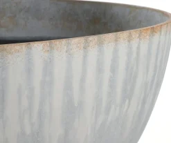 Mica Decorations plantenschaal Bravo grijs D 35 H 17 cm
