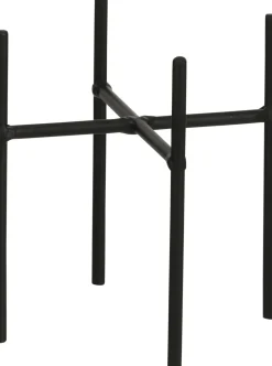 Mica Decorations plantenstandaard Ascot zwart 11,5 x 11,5 x 12,5 cm