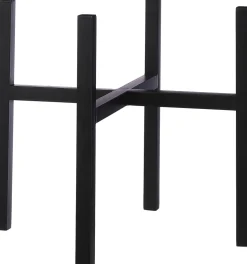 Mica Decorations plantenstandaard Ascot XL zwart 45,5 x 45,5 x 40 cm