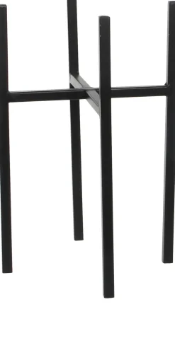 Mica Decorations plantenstandaard Ascot zwart 20,5 x 20,5 x 35 cm