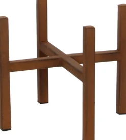 Mica Decorations plantenstandaard Ascot roest 16,5 x 16,5 x 16 cm