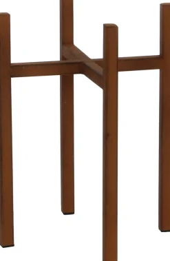 Mica Decorations plantenstandaard Ascot roest 16,5 x 16,5 x 25 cm