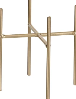 Mica Decorations plantenstandaard Ascot goud 13,5 x 13,5 x 14 cm
