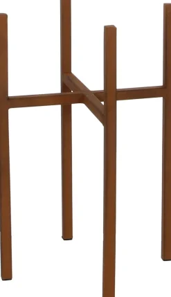 Mica Decorations plantenstandaard Ascot roest 20,5 x 20,5 x 35 cm