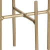 Mica Decorations plantenstandaard Ascot goud 8,5 x 8,5 x 9,5 cm