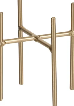 Mica Decorations plantenstandaard Ascot goud 8,5 x 8,5 x 9,5 cm