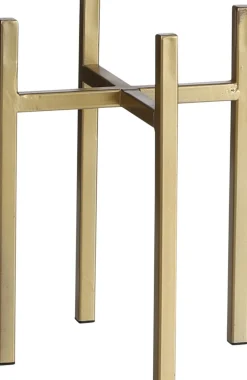 Mica Decorations plantenstandaard Ascot goud 16,5 x 16,5 x 25 cm