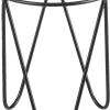 Mica Decorations plantenstandaard zwart D 15 H 18 cm