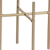 Mica Decorations plantenstandaard Ascot goud 11,5 x 11,5 x 12,5 cm