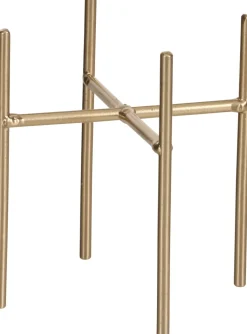 Mica Decorations plantenstandaard Ascot goud 11,5 x 11,5 x 12,5 cm