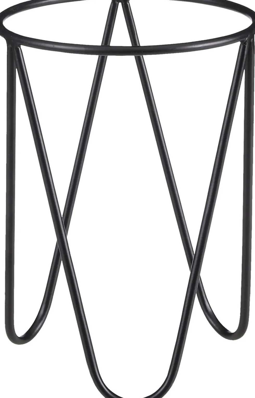 Mica Decorations plantenstandaard zwart D 19 H 26,5 cm