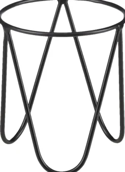 Mica Decorations plantenstandaard zwart D 11 H 12,5 cm