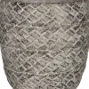 Mica Decorations pot Alma rond D 13 H 13 cm lichtgrijs