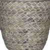 Mica Decorations pot Alma rond D 15 H 15 cm lichtgrijs