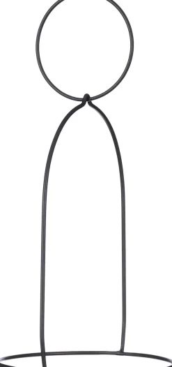 Mica Decorations pothouder zwart 22,5 x 19 x 39,5 cm