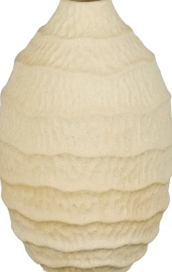 Mica Decorations vaas Agosta beige D 18 H 28 cm