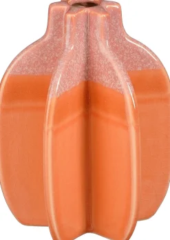 Mica Decorations vaas Aivy roze / oranje D 12 H 19 cm