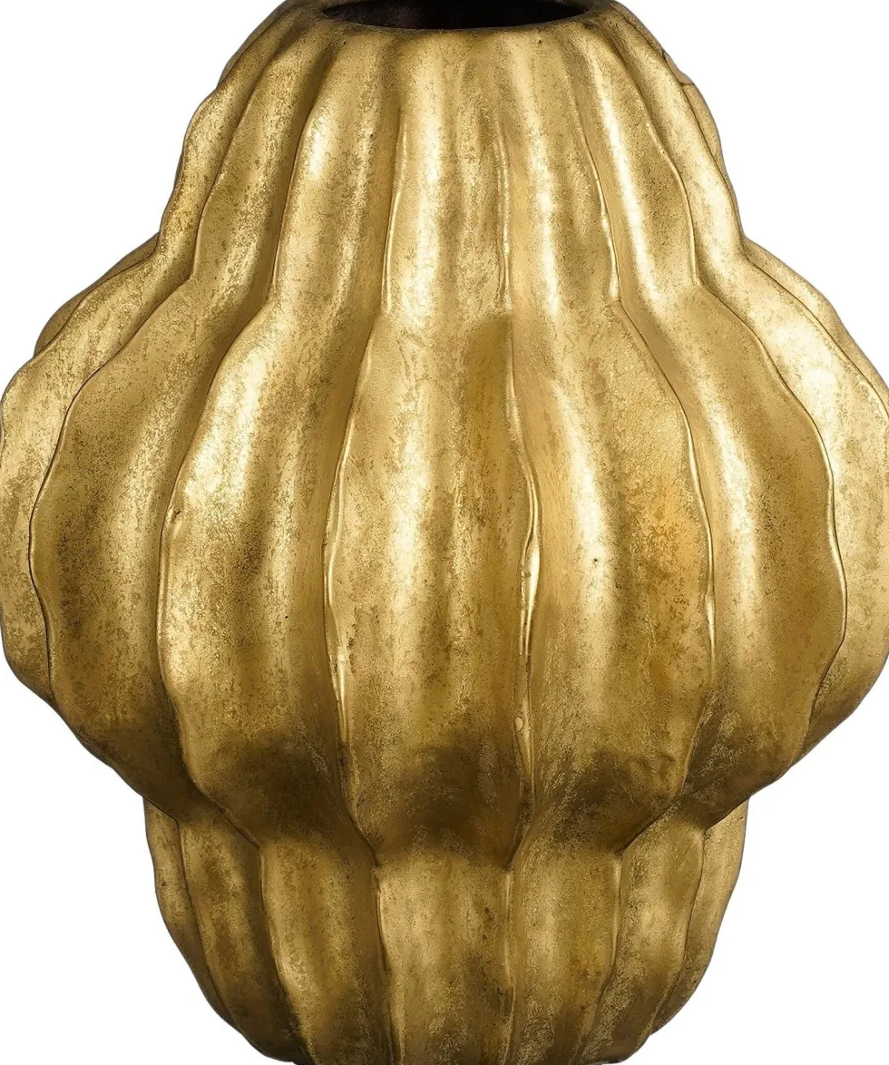 Mica Decorations vaas Altea goud D 24,5 H 28 cm