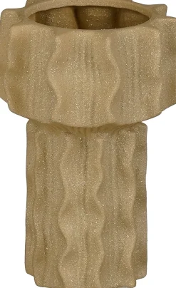 Mica Decorations vaas Alves bruin D 15 H 23 cm