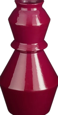 Mica Decorations vaas Ashton rood D 16 H 30 cm