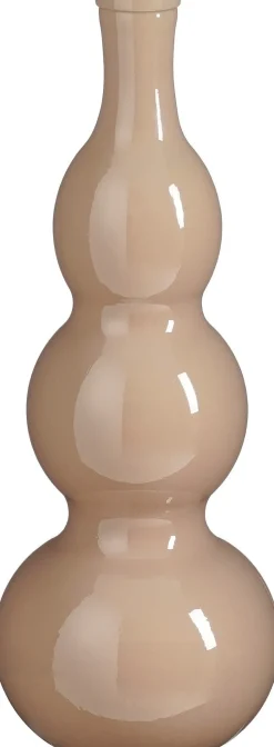 Mica Decorations vaas Benito beige D 17 H 45 cm