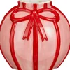 Mica Decorations vaas Bow roze / rood D 15 H 14 cm