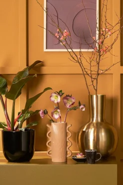 Mica Decorations vaas Dara goud D 28 H 42 cm