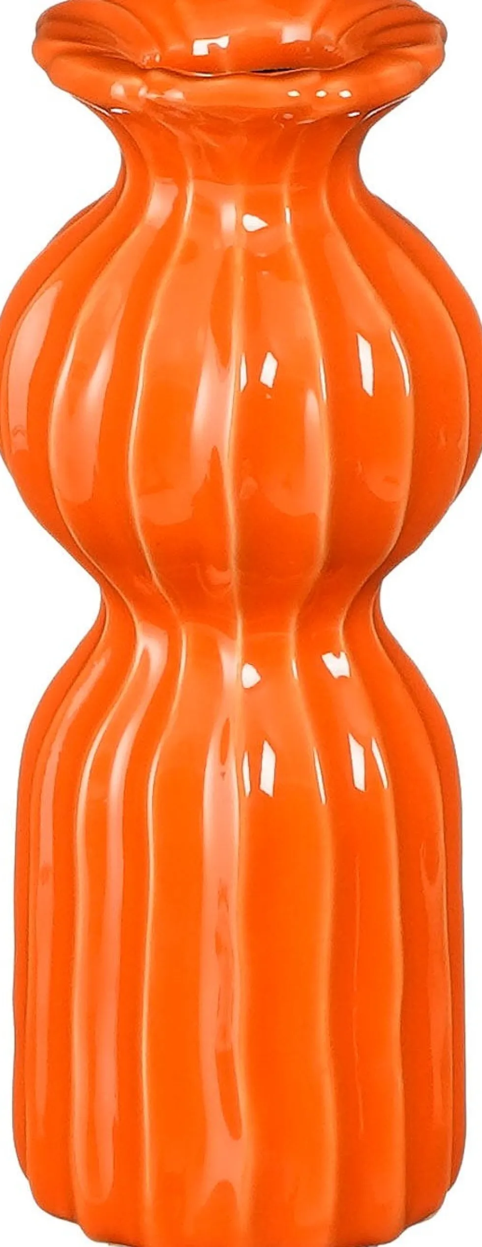 Mica Decorations vaas Felipe oranje D 8 H 20 cm