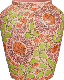 Mica Decorations vaas Isabelle roze D 32 H 38 cm