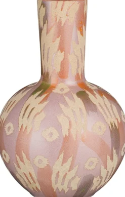 Mica Decorations vaas Javi paars / beige D 52 H 34 cm