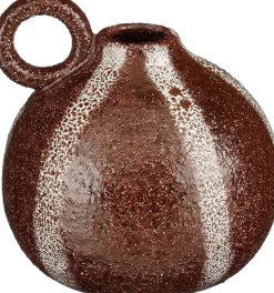 Mica Decorations vaas Kole bruin D 12 H 12,5 cm