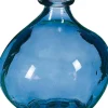 Mica Decorations vaas Organic blauw D 16 H 18 cm