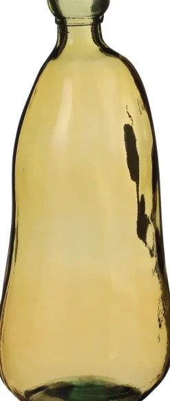 Mica Decorations vaas Organic geel D 23 H 51 cm