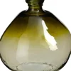 Mica Decorations vaas Organic groen;transparant D 31,5 H 32 cm
