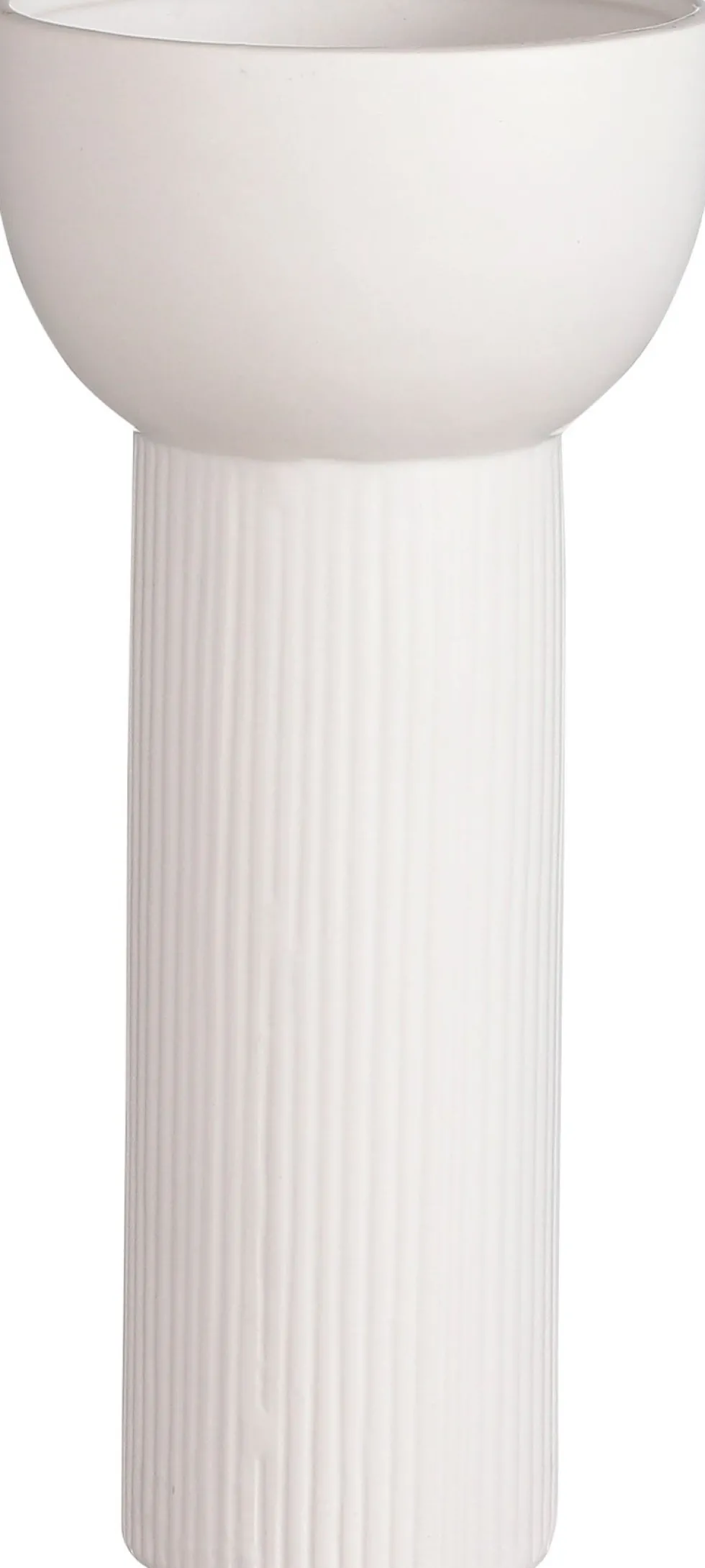 Mica Decorations vaas Pino wit D 30 H 28,5 cm