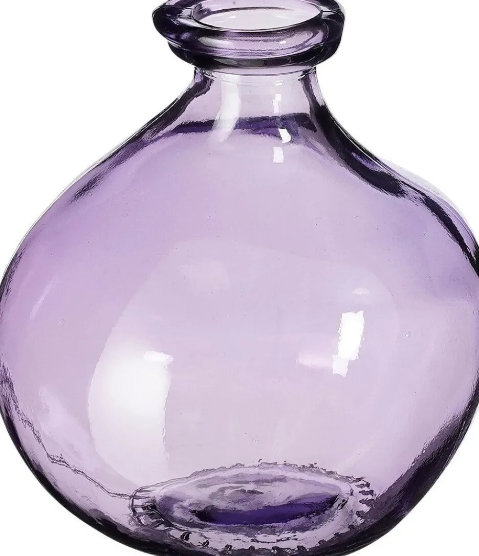 Mica Decorations vaas Pinto paars D 16 H 18 cm
