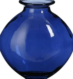 Mica Decorations vaas Qin blauw D 24 H 26 cm