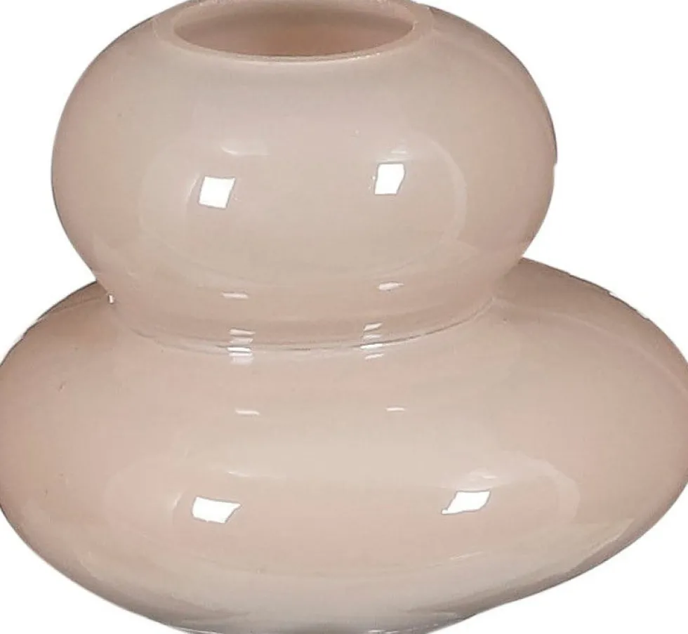 Mica Decorations vaas Stacey roze D 10,5 H8,5 cm
