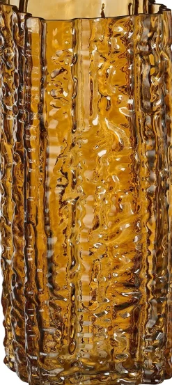 Mica Decorations vaas Tarik oranje 10 x 10 x 25 cm