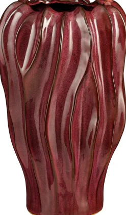 Mica Decorations vaas Thom rood D 22 H 35 cm